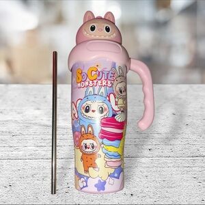 Labubu Inspired Stainless Steel Tumbler (New In Box)
